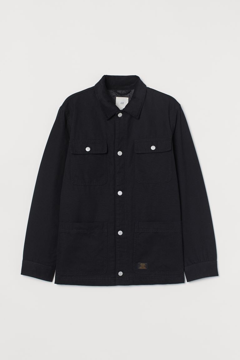 

Джинсовая куртка мужская H&M 0905121001 черная S (доставка из-за рубежа), 0905121001