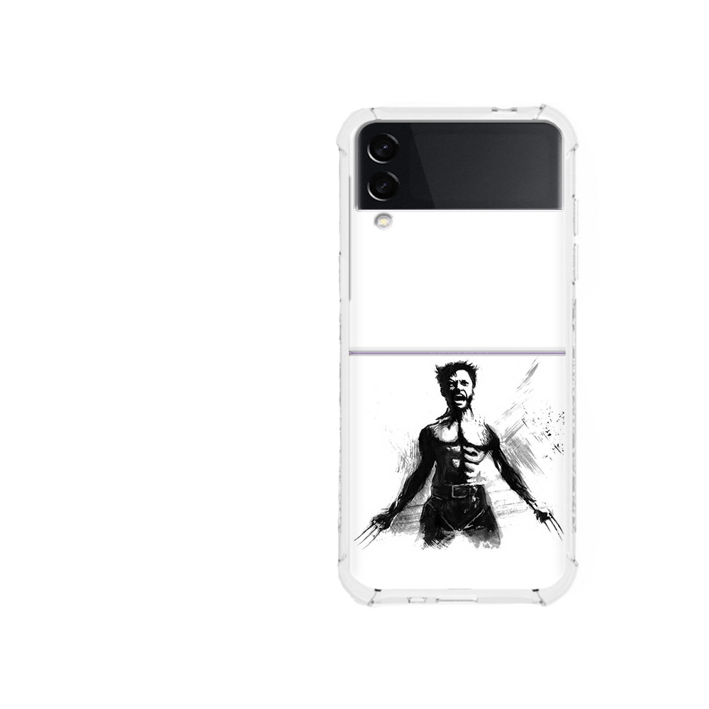 

Чехол MyPads Tocco для Samsung Galaxy Z Flip 3 росомаха (PT226934.584.587), Прозрачный, Tocco