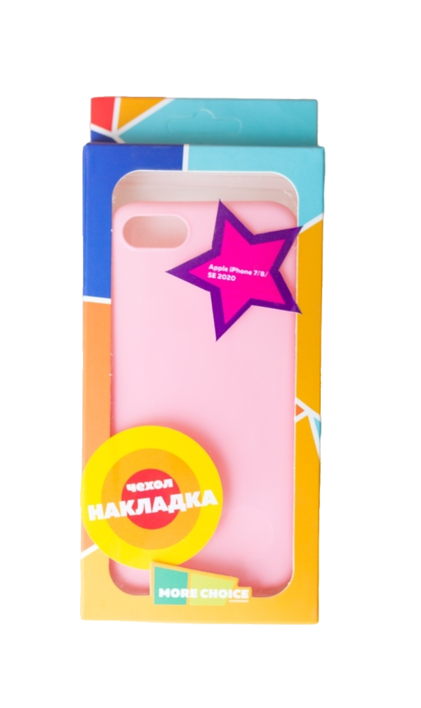 

Чехол-накладка More choice Silicone Matte для iPhone 7/8/SE2 Pink, Розовый, MAIP7