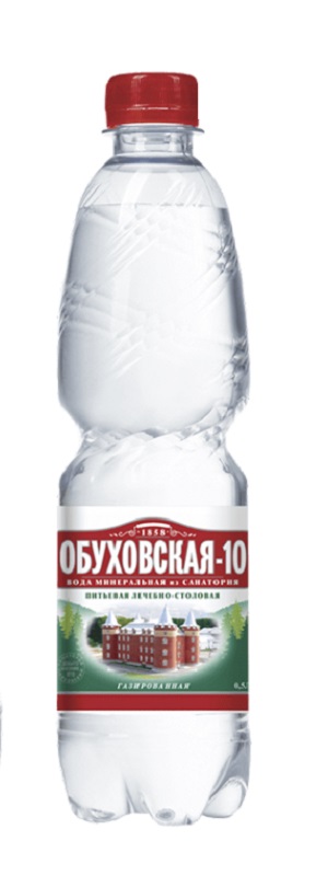 

Вода минеральная Обуховская 10 газированная 0,5 л