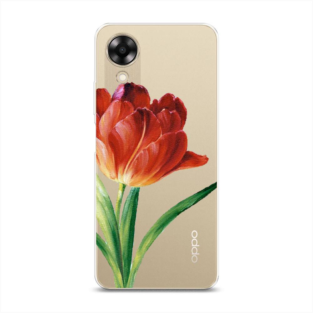 

Чехол Awog на Oppo A17K "Красный тюльпан", Оранжевый;зеленый, 2512850-8