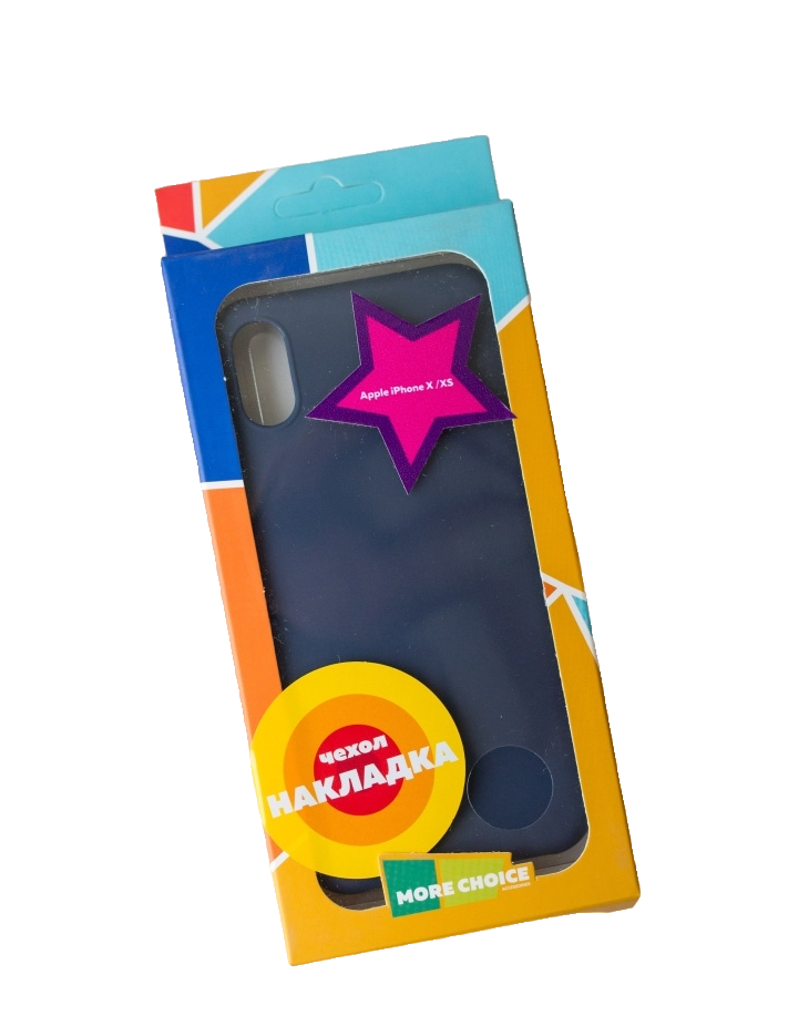 

Чехол-накладка More choice Silicone Matte для iPhone X/XS Dark Blue, Синий, MAIPX
