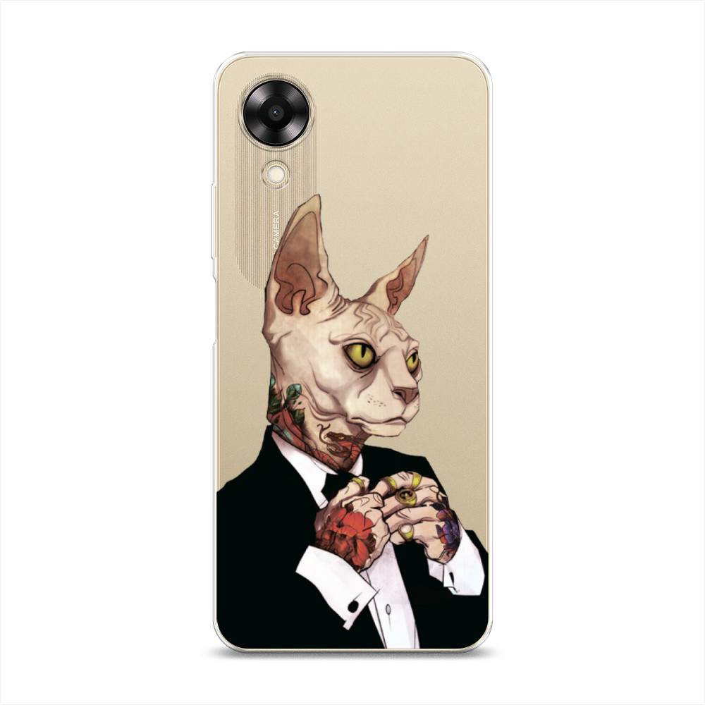

Чехол Awog на Oppo A17K "Татуированный сфинкс", Бежевый;черный;красный, 2512850-7