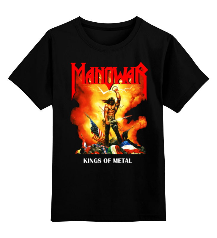 

Футболка детская Printio Manowar band цв. черный р. 140, Manowar band