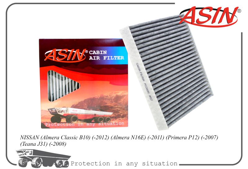 

Фильтр салон. 27891-BM401-KE ASINFC283C уголь. NISSAN Almera Classiс B10 -12 Almera N16E, ASIN.FC283C