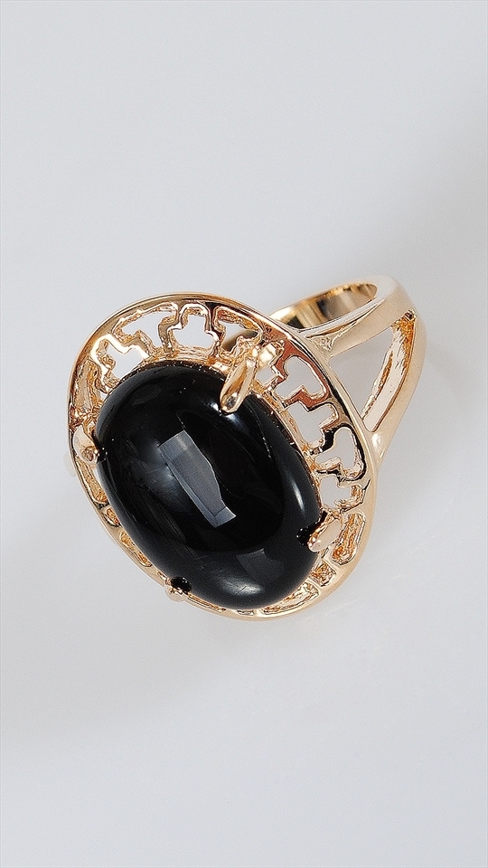

Кольцо из бижутерного сплава р. 17 Lotus Jewelry 897R-07on, оникс, 897R-07on