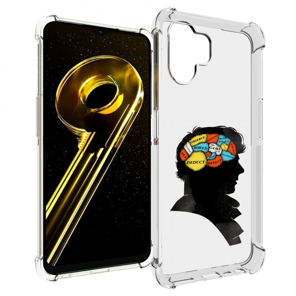 Чехол бампер MyPads темный рисунок для Realme 10 5G противоударный