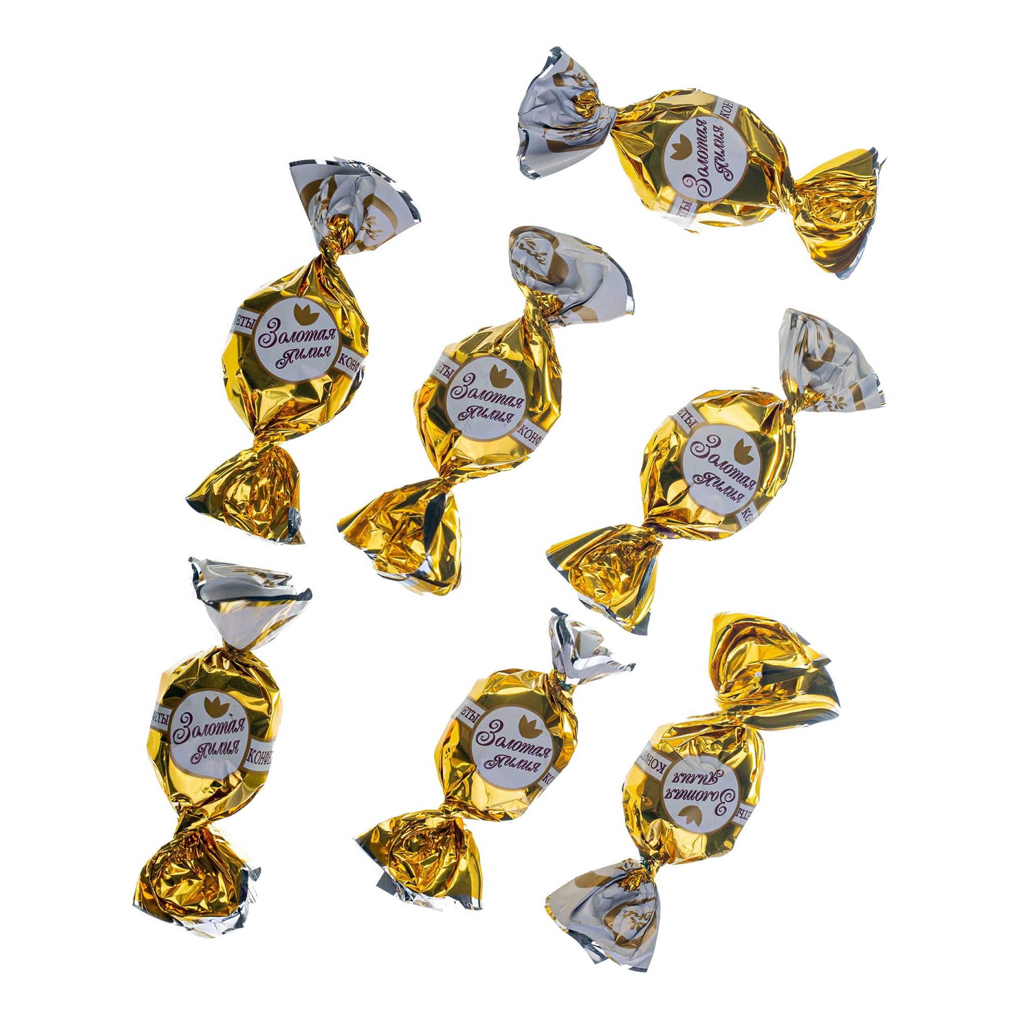 Конфеты глазированные Konti Золотая лилия с ирисной начинкой