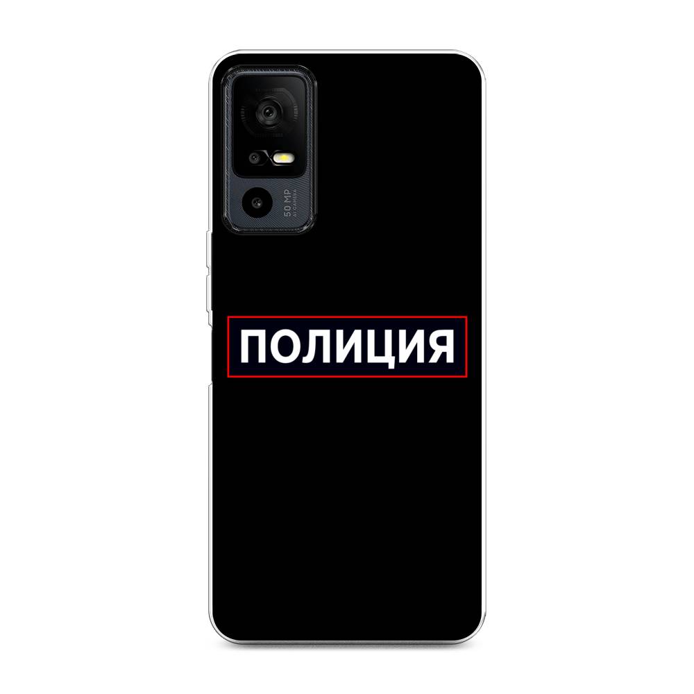 

Чехол Awog на TCL 40R 5G "Police logo", Черный;белый;красный, 291250-5
