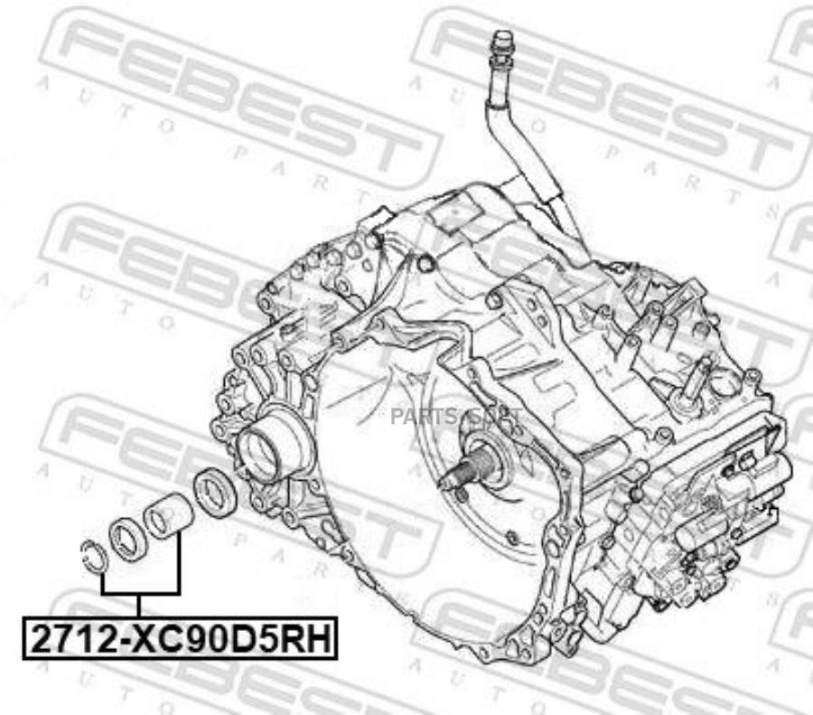 

Полуось правая 56x64x47 VOLVO XC90 2003- 2712-XC90D5RH FEBEST 2712xc90d5rh