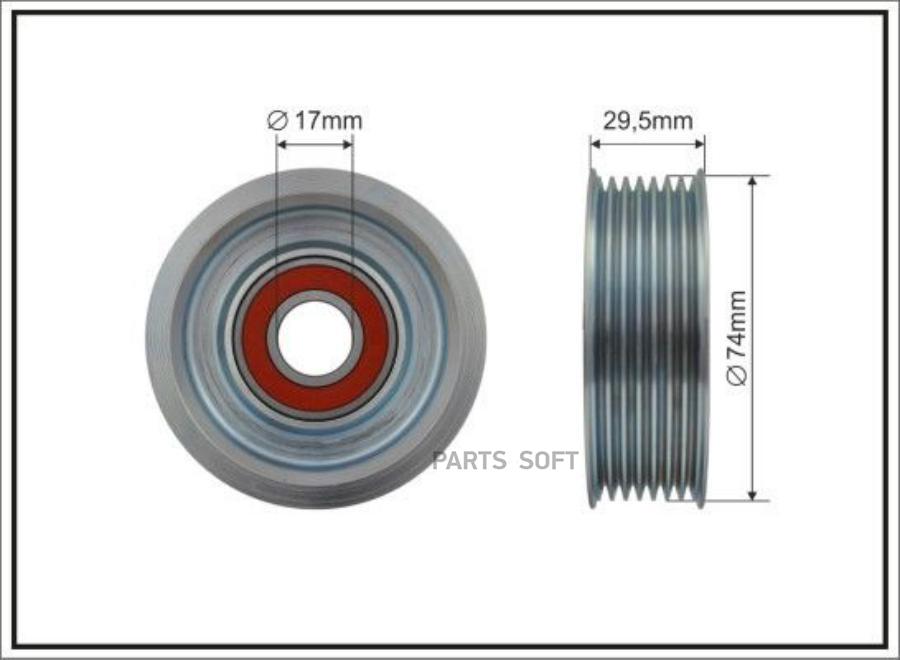 

Ролик Honda Accord VII/Accord VII Tourer/Accord VIII 01>15 CAFFARO 500388