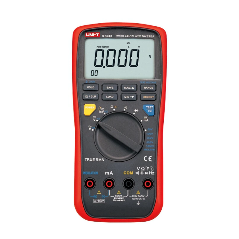 

Мультиметр для измерения сопротивления изоляции UNI-T UT533 081456