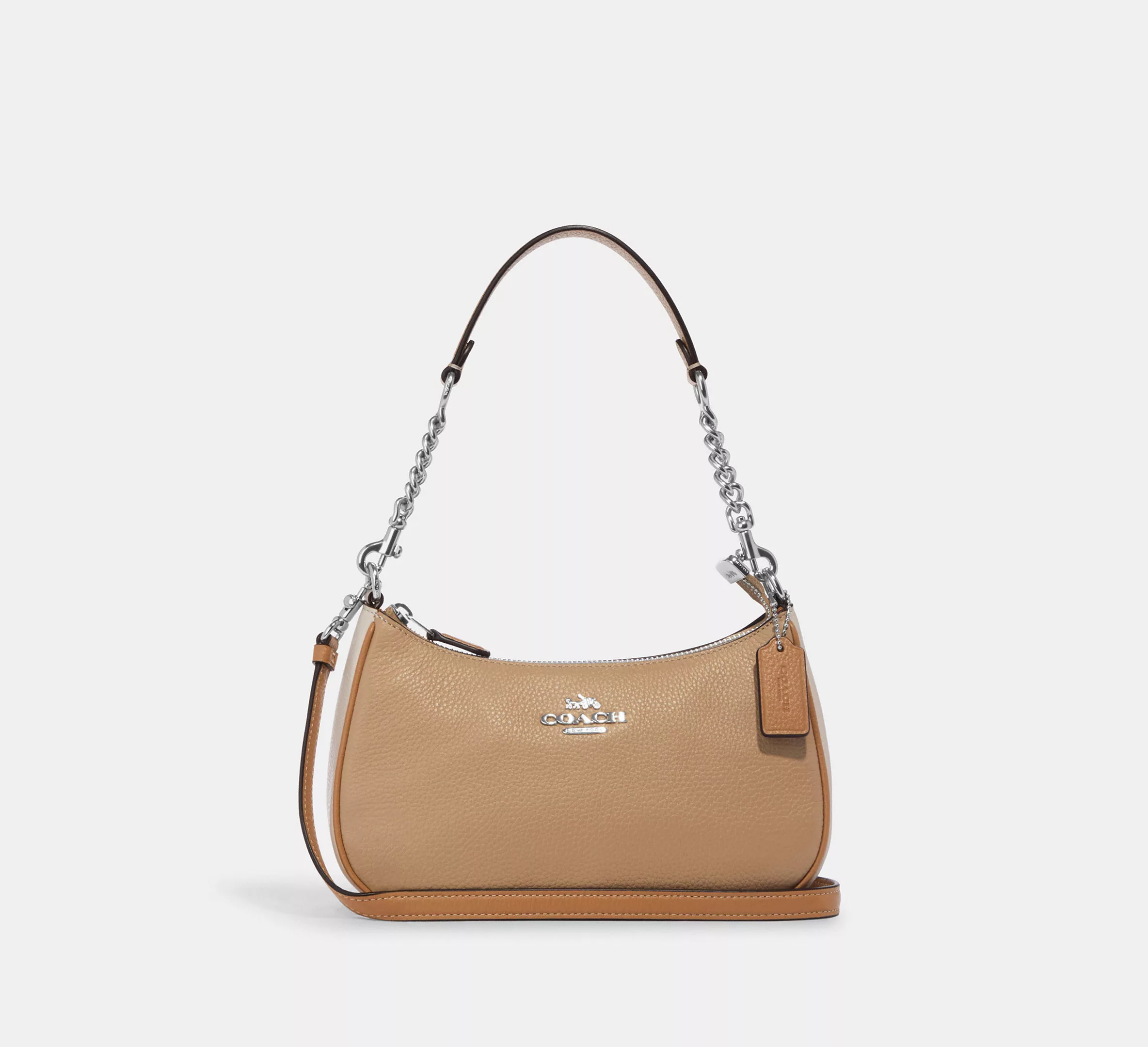 

Сумка женская Coach Shoulder Bag In Colorblock бежевая, Бежевый, Shoulder Bag In Colorblock