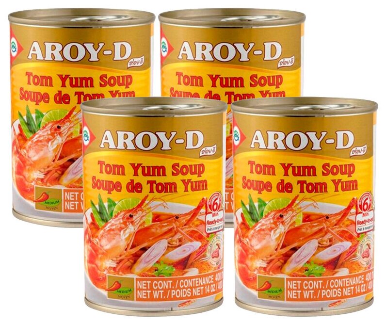 

Основа для супа Аroy-d Том Ям 400г/4