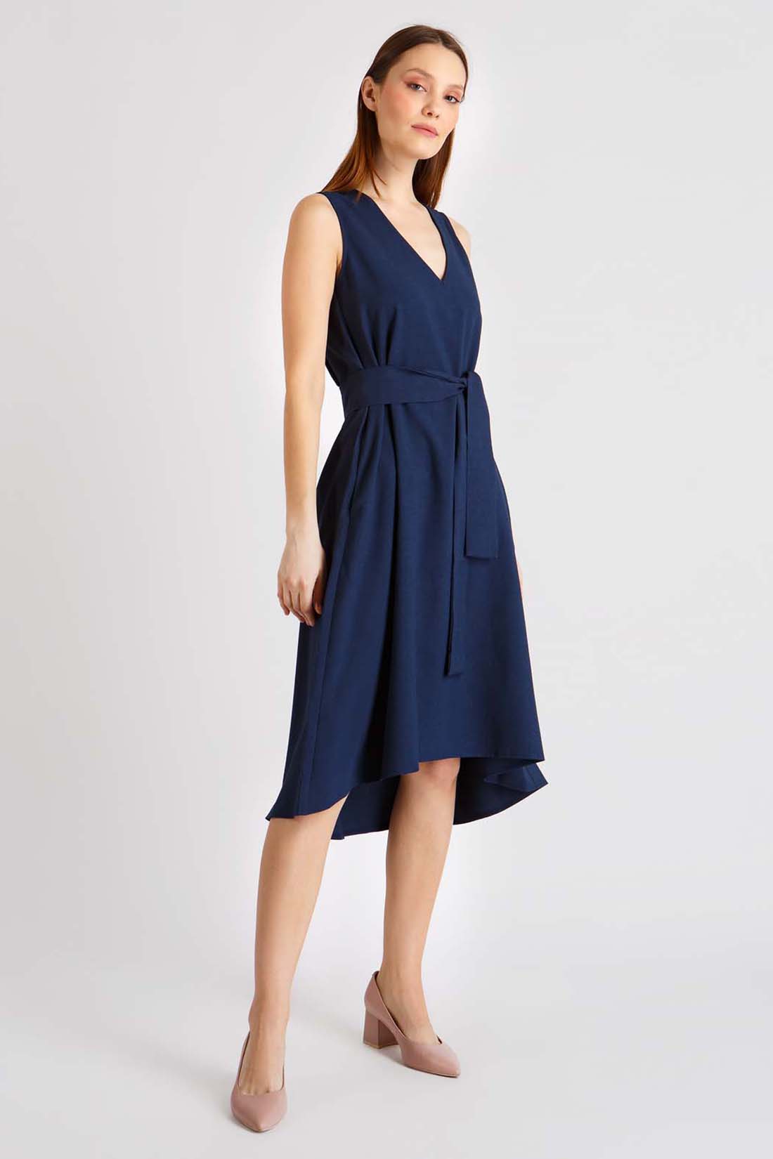 

Платье женское Baon B4522079 синее 2XL, Синий, B4522079