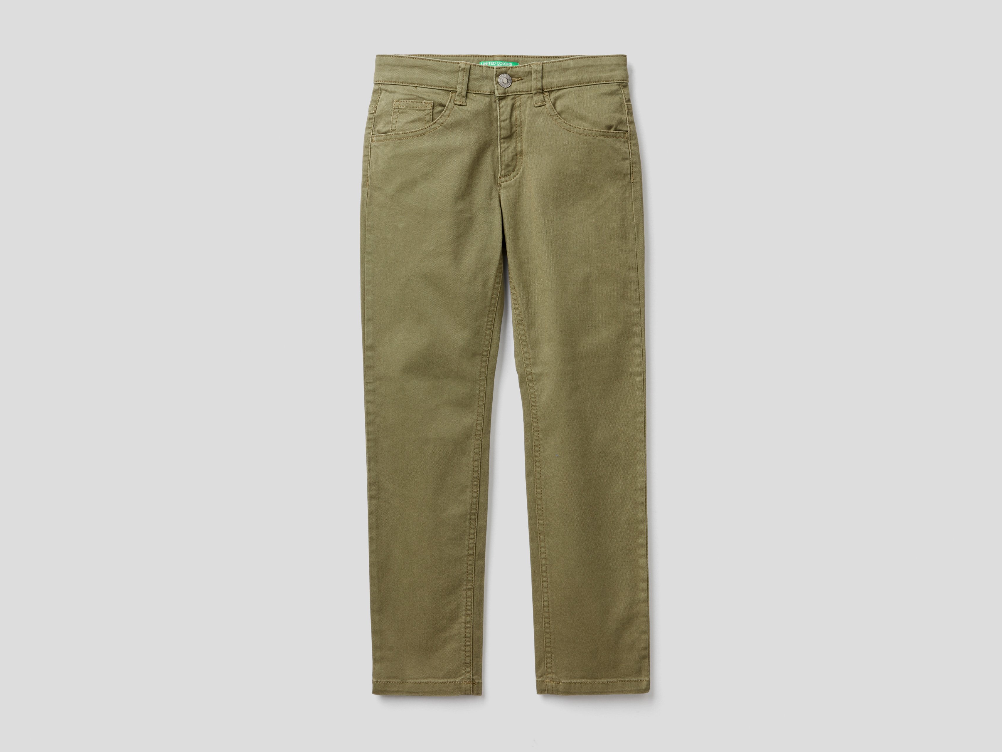 фото Брюки для мальчиков benetton цв. зеленый р.140 united colors of benetton