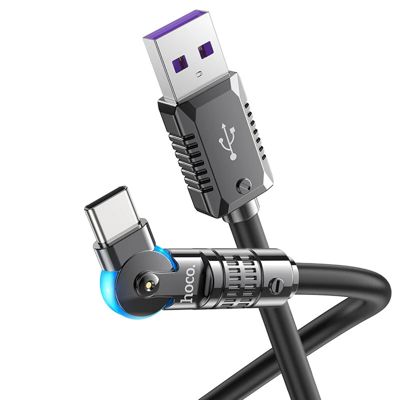 

Кабель USB Type-C-USB Hoco U118 1.2 м черный, U118