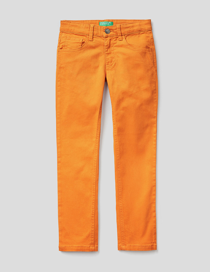 

Брюки для мальчиков Benetton цв. оранжевый р.140, 21A_4HM657LR0