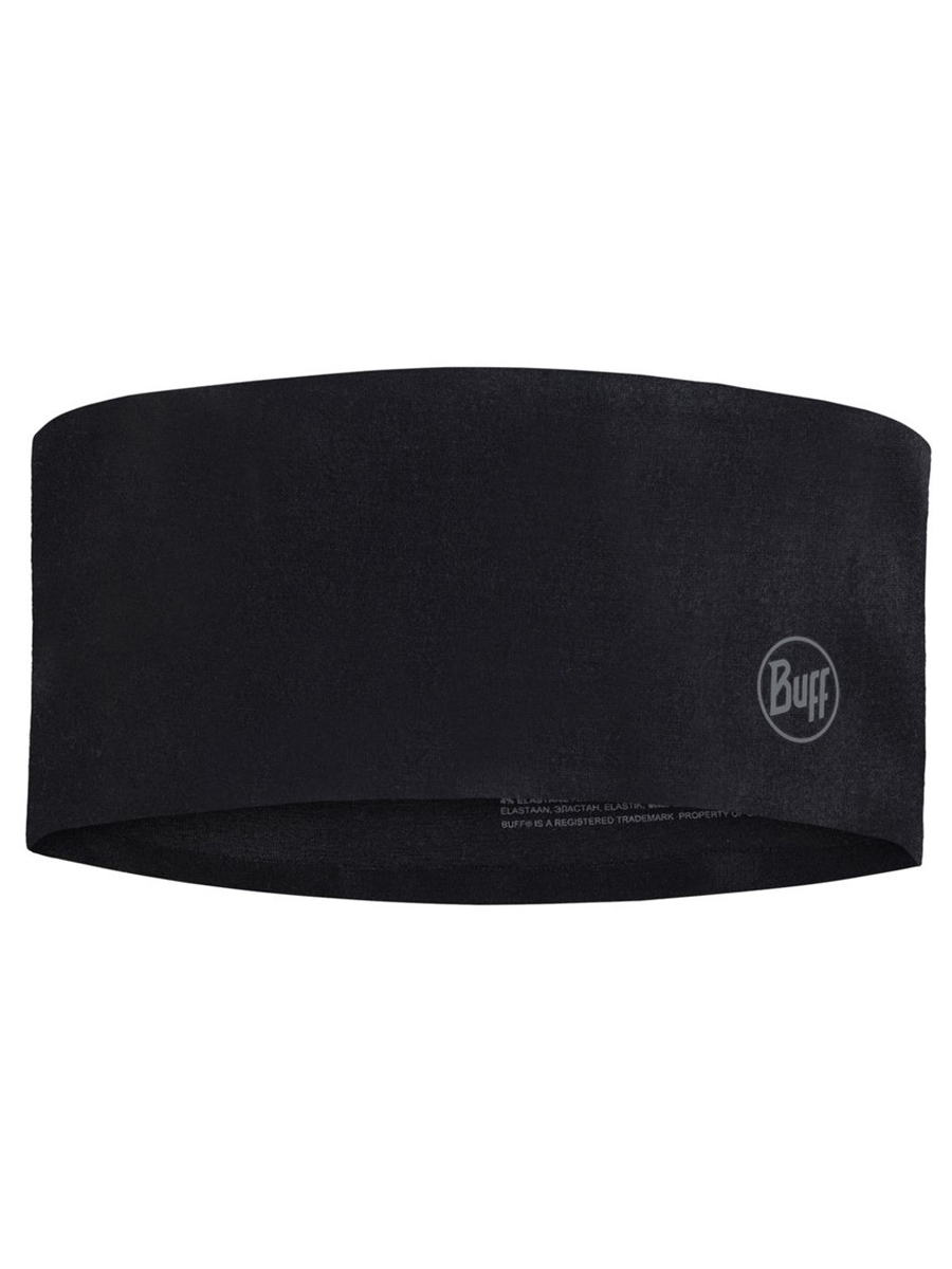 Повязка унисекс Buff Thermonet Headband solid black, р.53-62