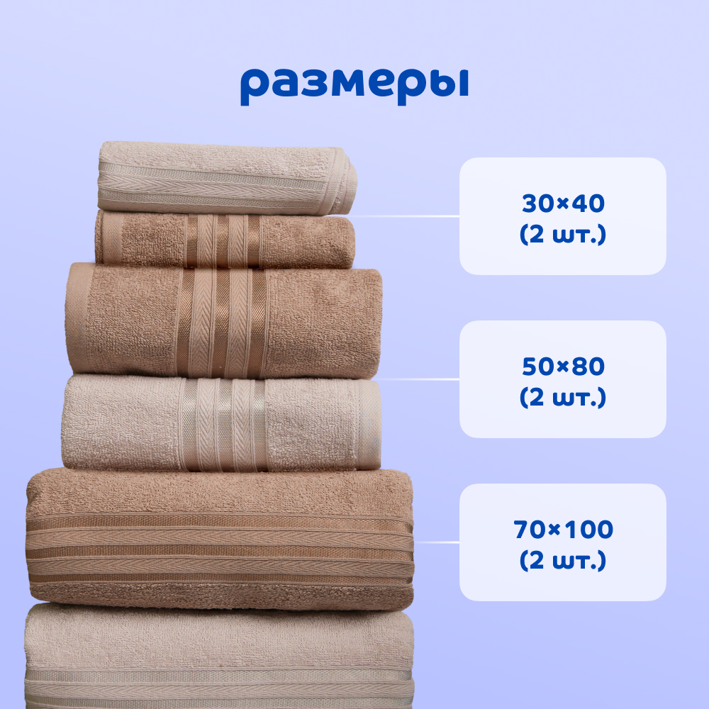 Полотенца для ванной комнаты Blue Sleep  set_towels_overcastgrey