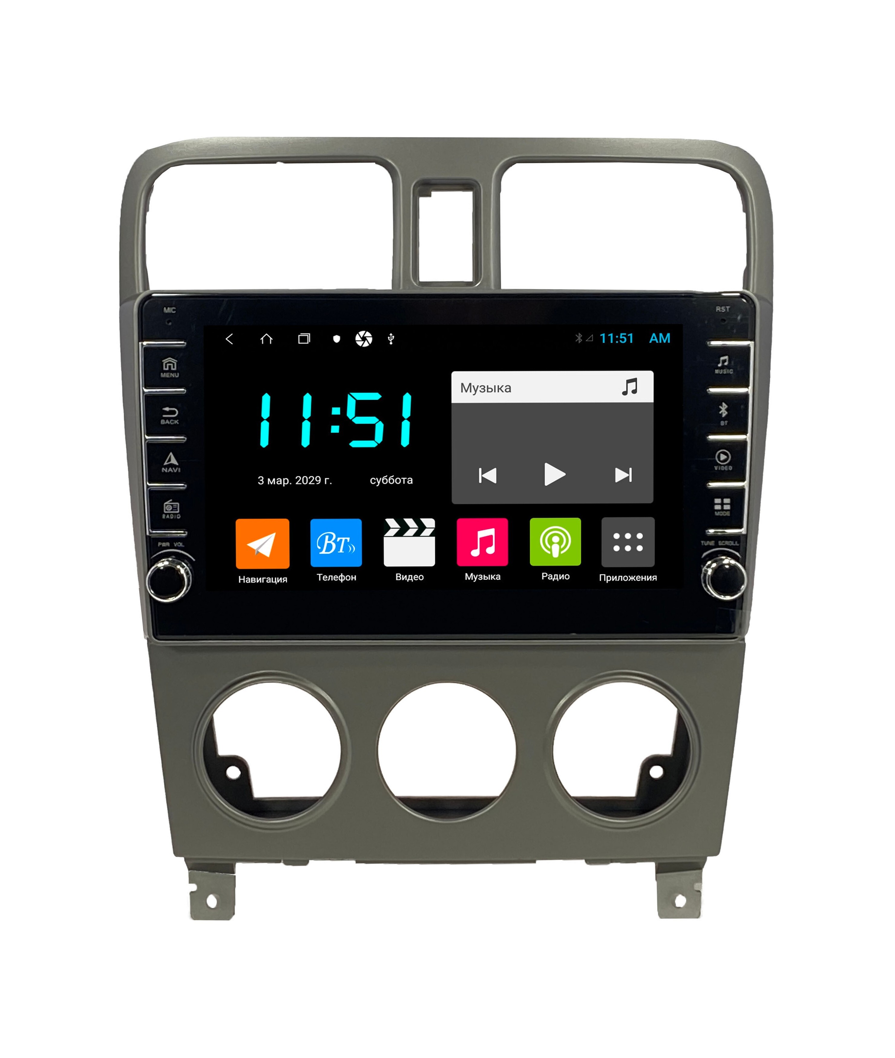 Автомагнитола ANDROID Subaru Forester 2002-2008 Android 12 464GB с крутилками Мульти 2754600₽