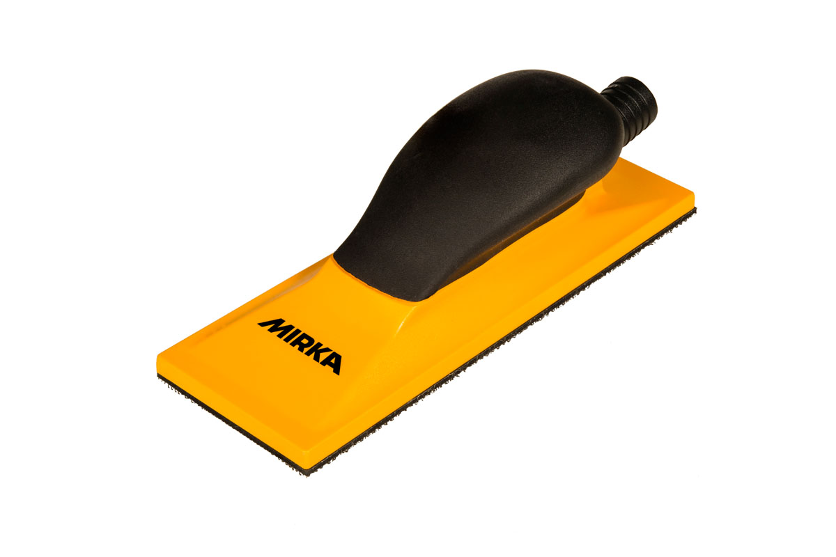 Ручной шлифовальный блок с пылеотводом Mirka Premium 70*198 мм 22 отверстия, на липучке