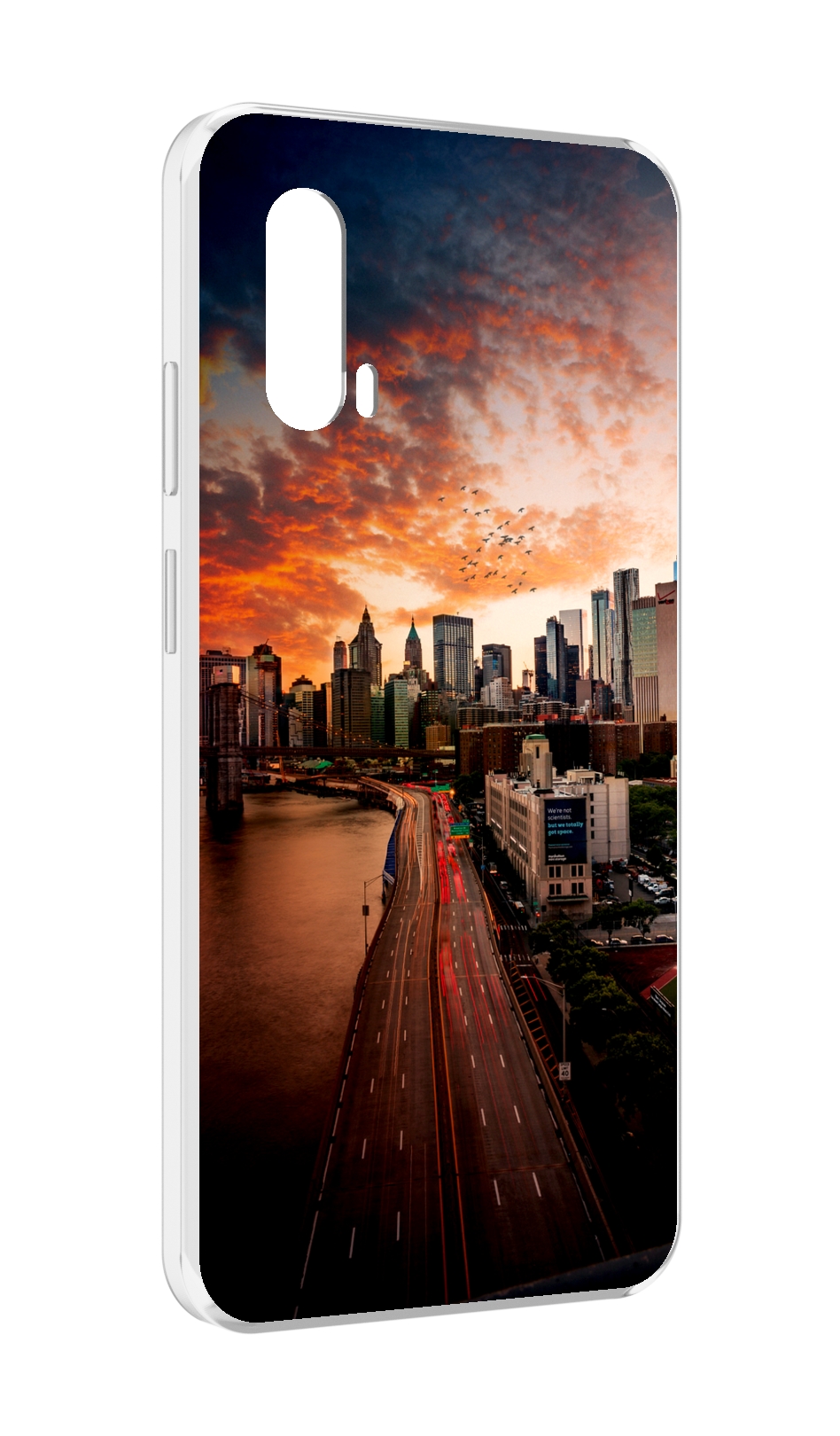 

Чехол MyPads американский город фото для Blackview BV7100, Прозрачный, Tocco