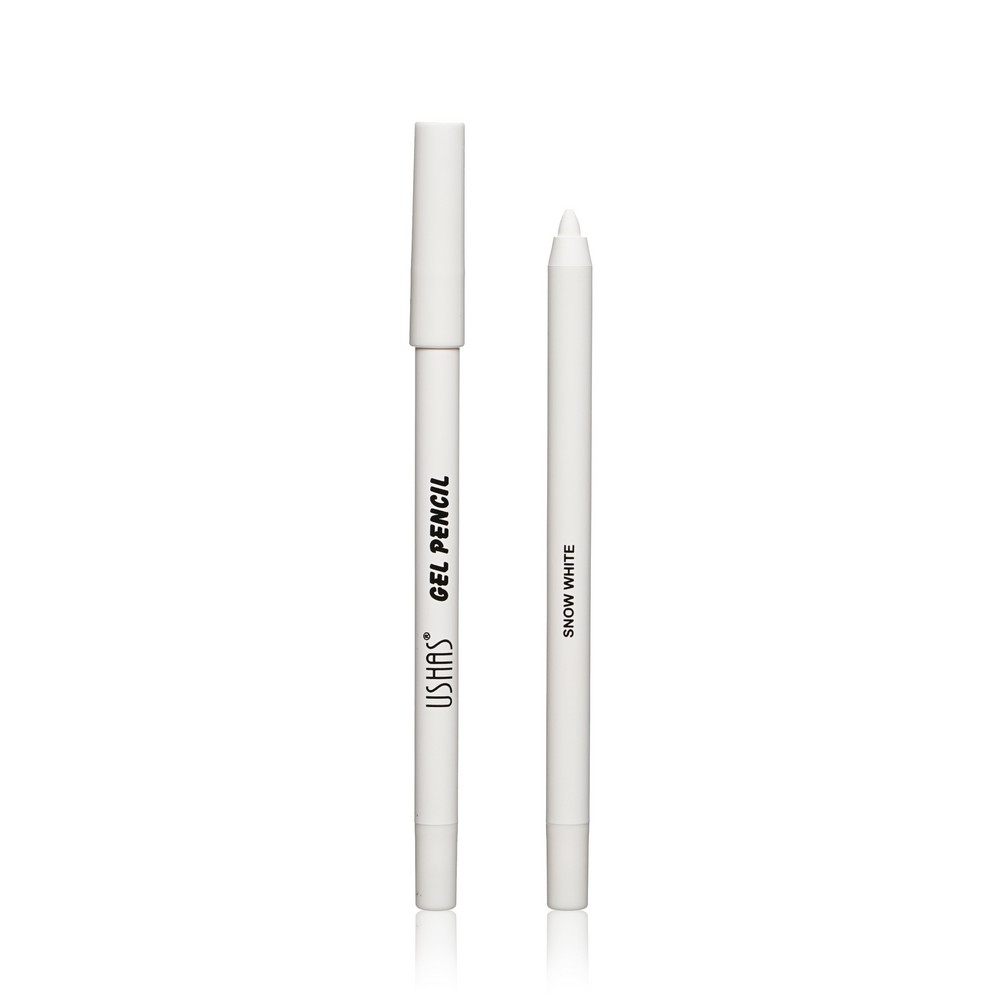 Водостойкий карандаш для век Ushas Gel Pencil Snowwhite 1,6г водостойкий карандаш для век ushas gel pencil rose red 1 6г