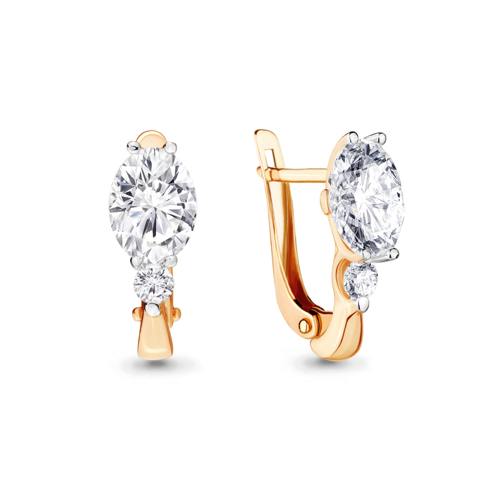 

Серьги из серебра с фианитом Aquamarine 46732_925_з, 46732_925_з