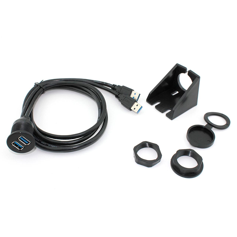 

Кабель OEM 2xUSB A - 2xUSB A вилка-розетка 1м (091261) черный