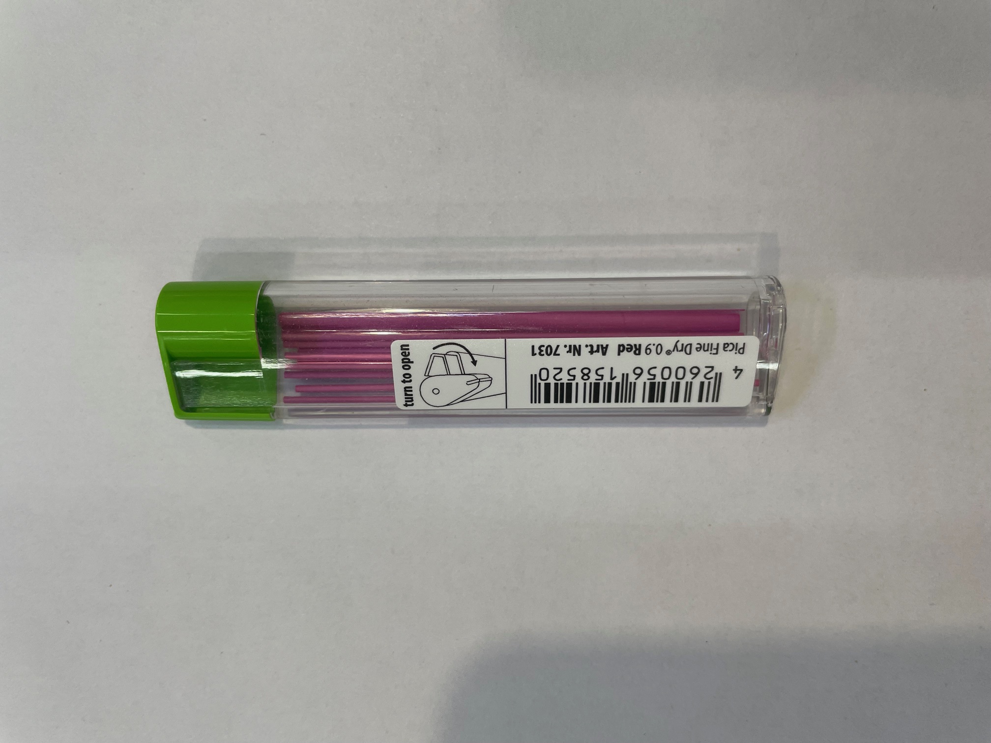 Грифели Pica комплект красных грифелей 0,9 мм для карандаша Fine Dry 7070 24 шт 7031