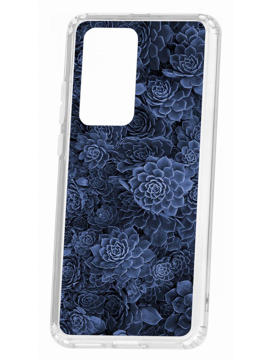 фото Чехол для huawei p40 pro kruche print каменная роза кruче