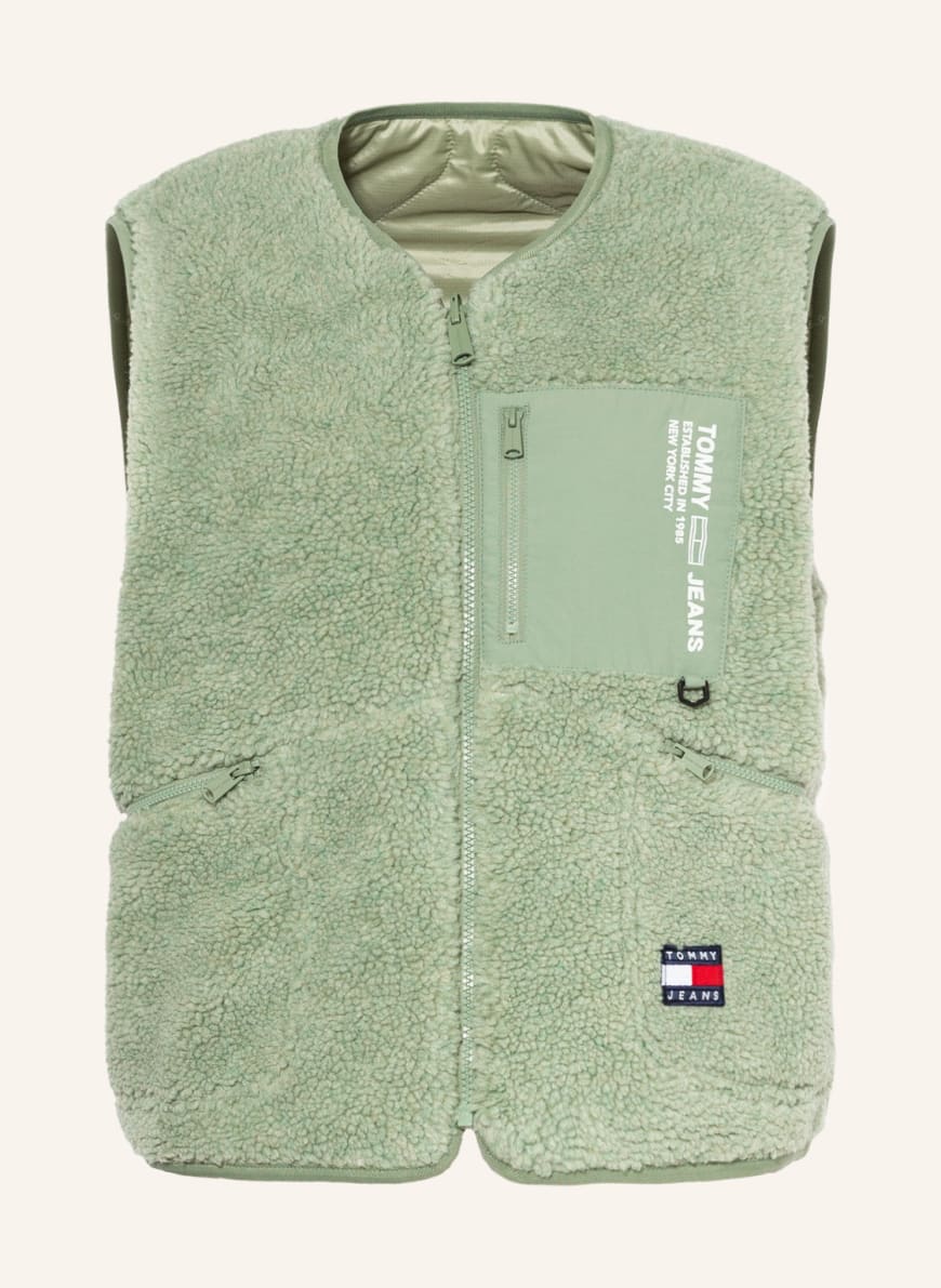фото Утепленный жилет женский tommy jeans 1001291968 зеленый xl (доставка из-за рубежа)