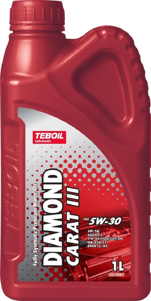 

Моторное масло Teboil синтетическое Diamond Carat III 5W30 1л