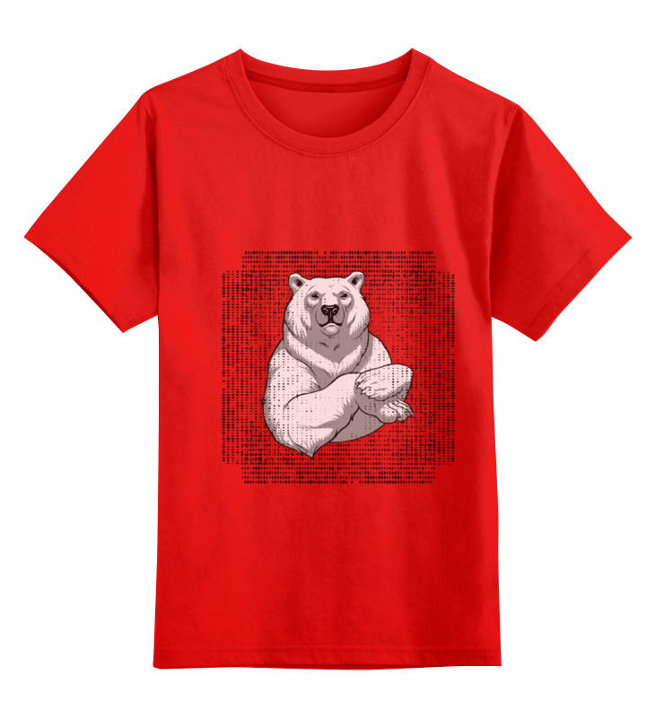 

Футболка детская Printio Polar bear цв. красный р. 140, Polar bear