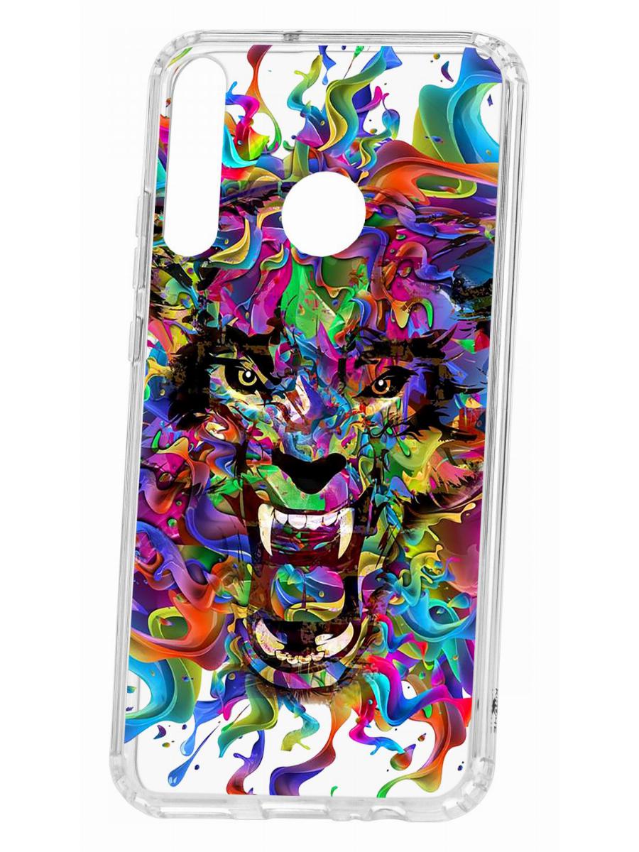 фото Чехол для huawei p40 lite e kruche print colored beast кruче