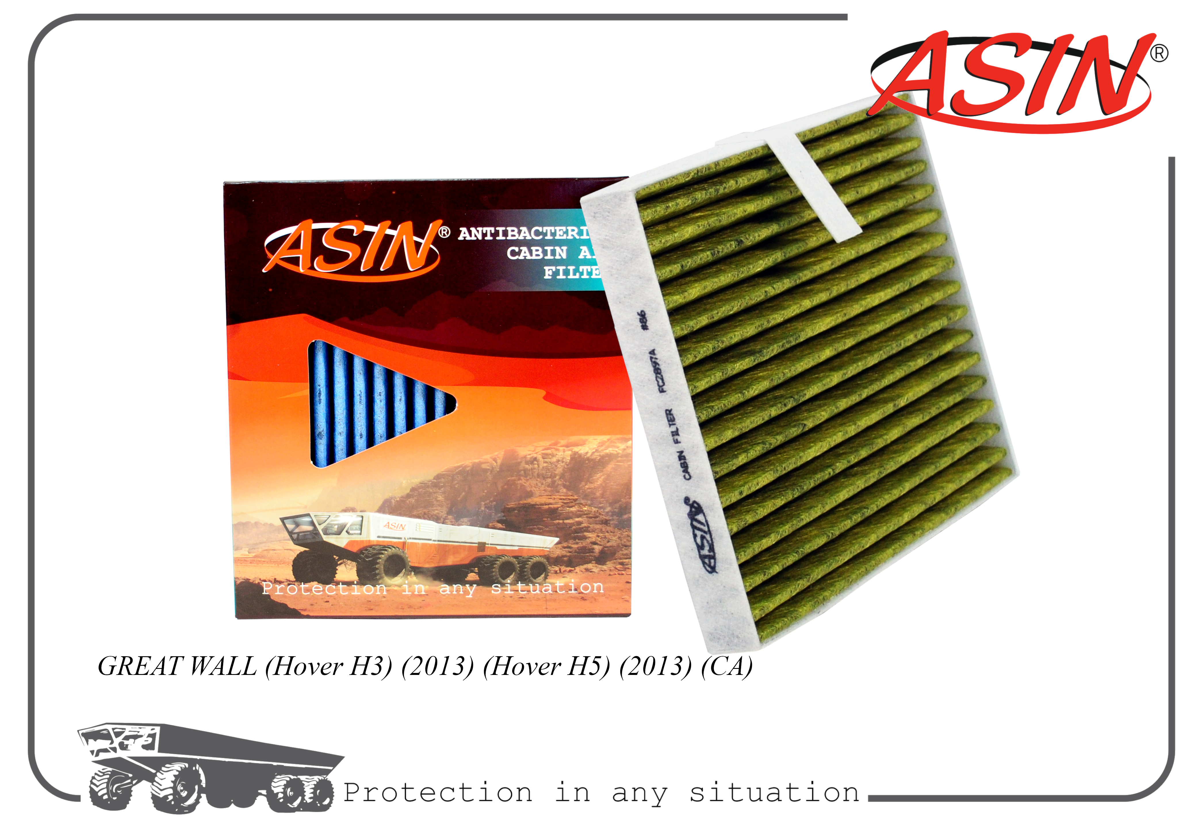

Фильтр салонный ASIN.FC2897A GREAT WALL (Hover H3) (2013) (Hover H5) (2013) (CA), ASIN.FC2897A