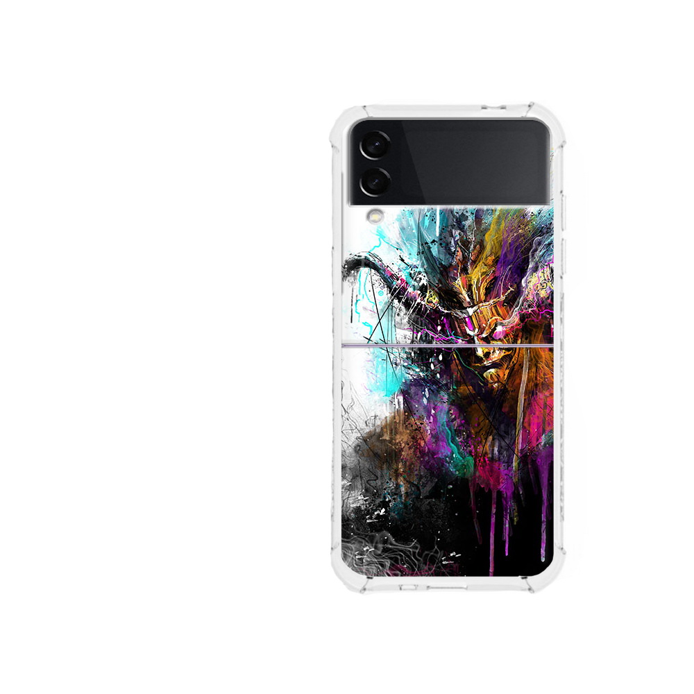

Чехол MyPads Tocco для Samsung Galaxy Z Flip 3 яркий дьявол (PT226934.584.709), Прозрачный, Tocco