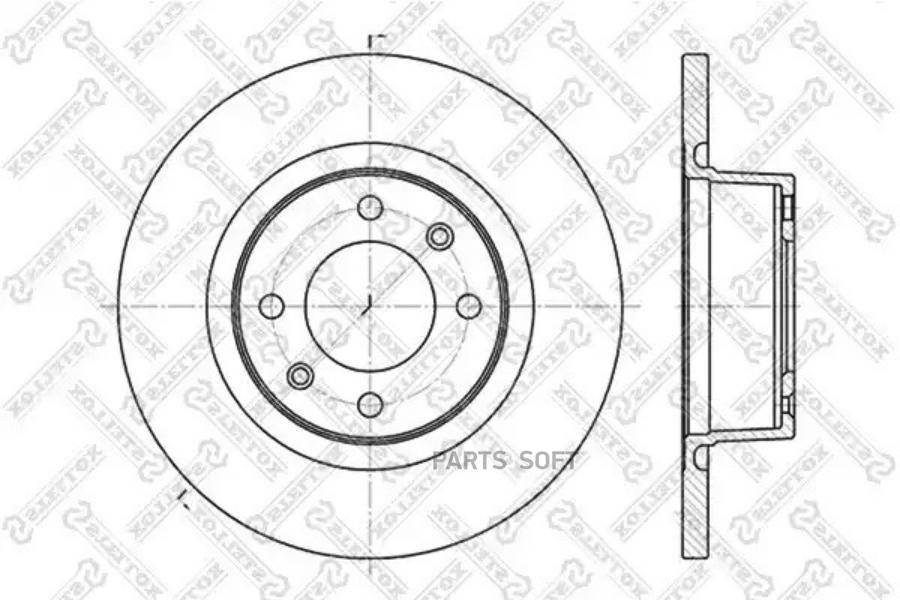 Тормозной диск Stellox комплект 1 шт. 60201930SX