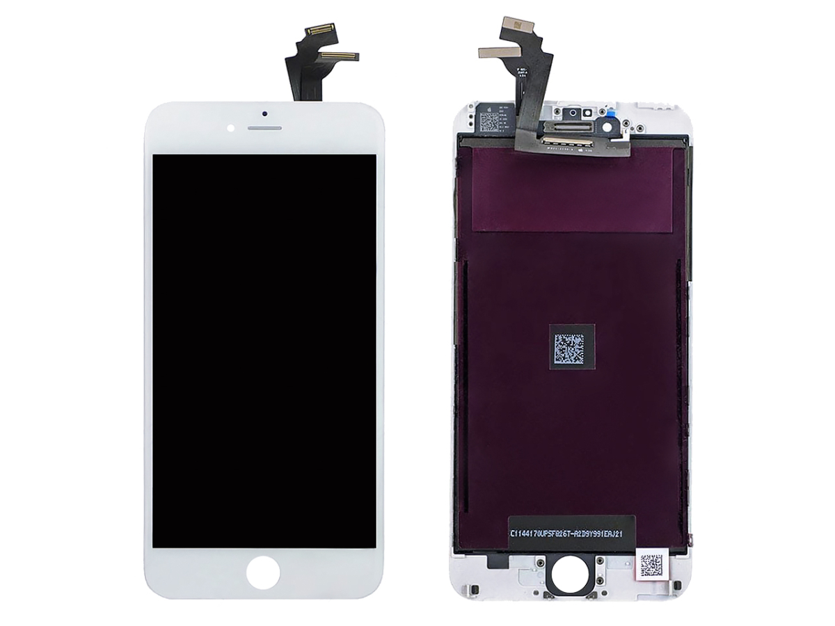 Дисплей для iPhone 6 Plus + тачскрин белый с рамкой