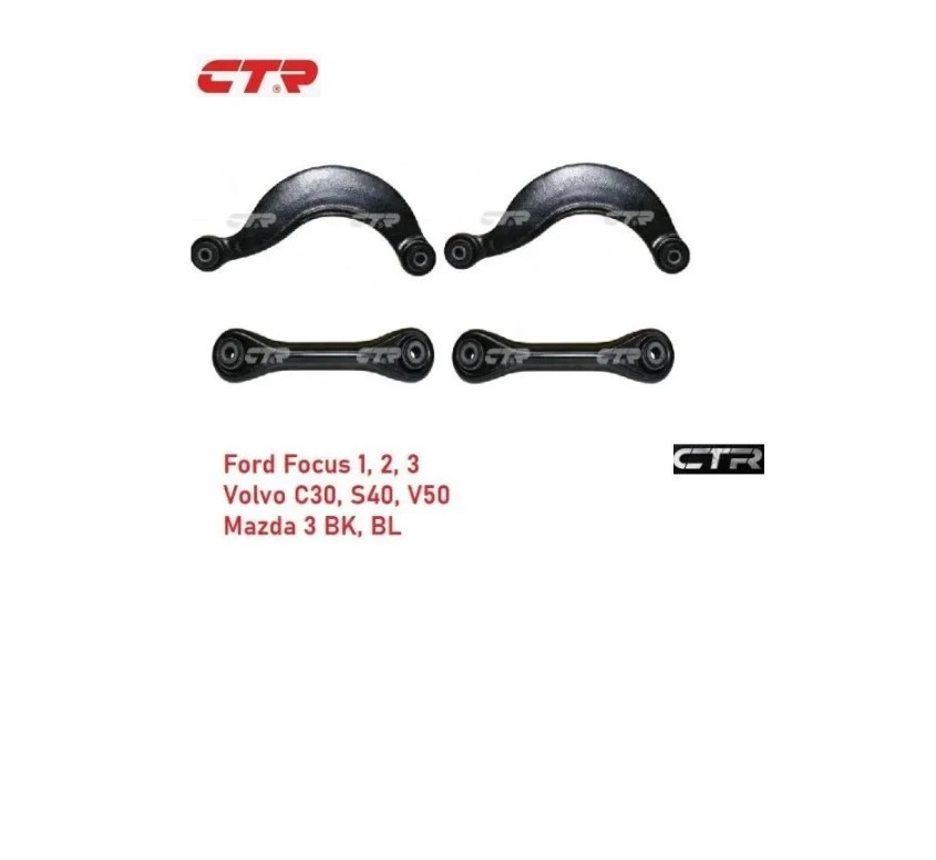 Рычаги задней подвески CTR для Ford Focus 2, 3, Mazda 3 BK BL, Volvo C30, S40, V50