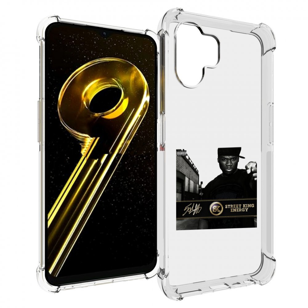 

Чехол бампер MyPads 50 Cent - Street King Energy для Realme 10 5..., Прозрачный, Tocco