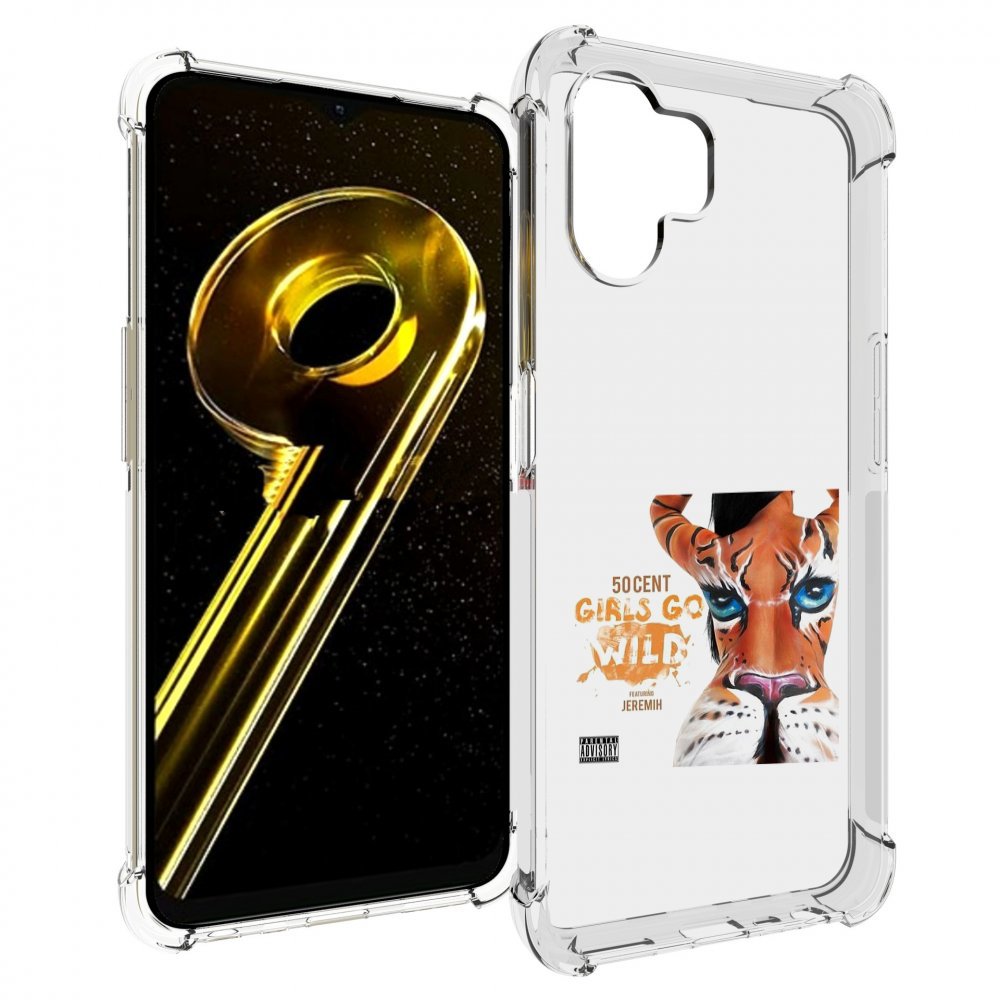

Чехол бампер MyPads 50 Cent Feat для Realme 10 5G противоударный, Прозрачный, Tocco