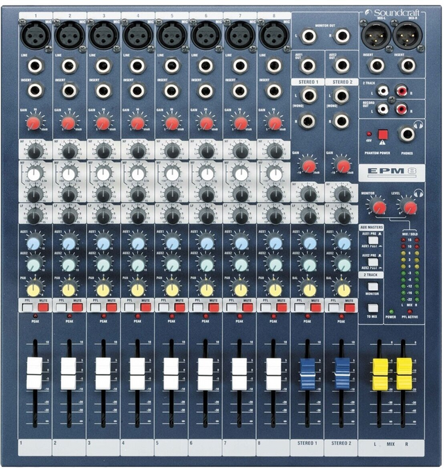 Микшерный пульт Soundcraft EFX8 с процессором эффектов