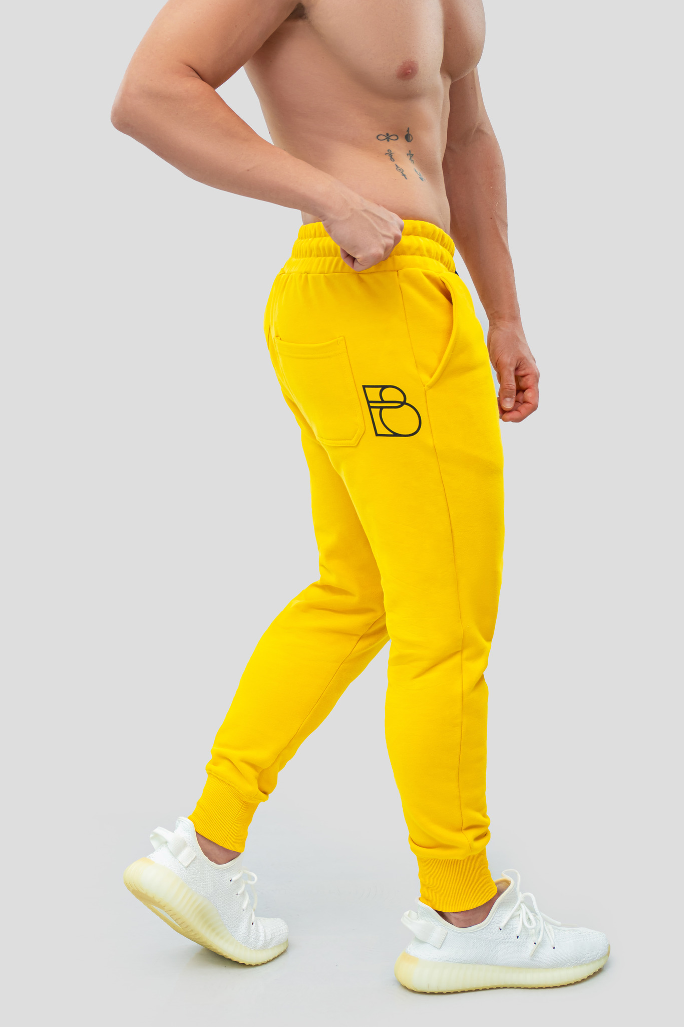 Спортивные брюки мужские BATSON QR EVERY UNI желтые XL