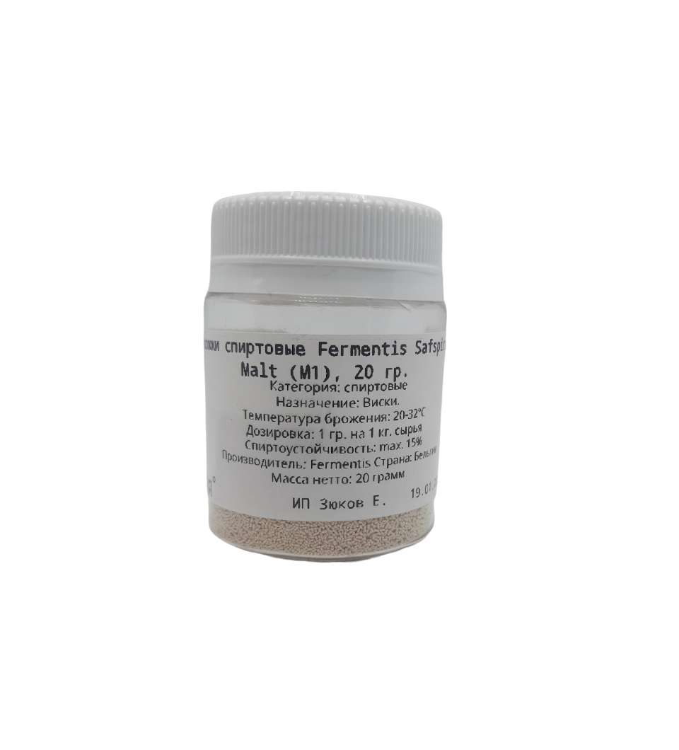 

Дрожжи спиртовые Fermentis Safspirit Malt (M1), 20 г, Malt (M1)