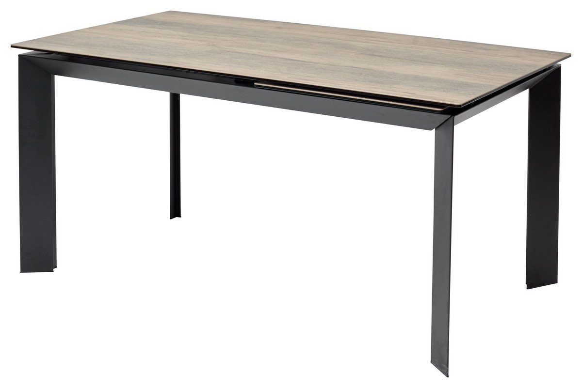 

Стол M-City CREMONA 140 KL-61 под дерево, черный каркас, Cremona