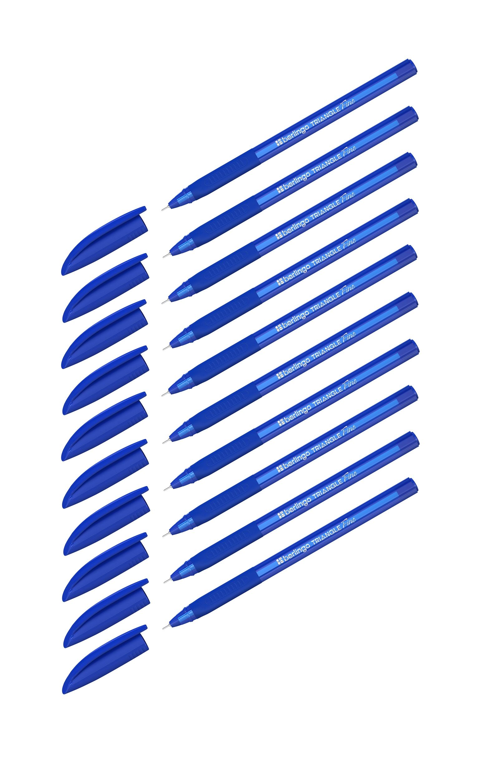 

Набор из 10 шт. Ручка шариковая Berlingo Triangle Fine синяя, 0,3 мм