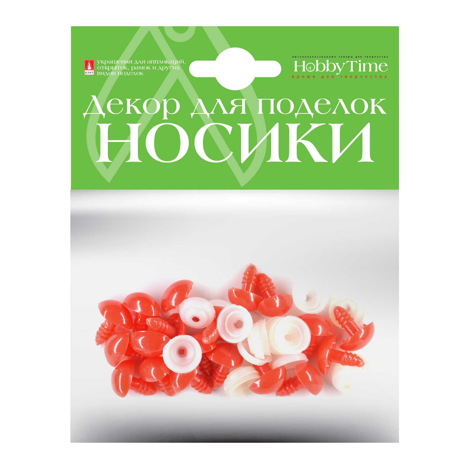 

ДЕКОРАТИВНЫЕ ЭЛЕМЕНТЫ "НОСИКИ" ВИНТОВЫЕ ТРЕУГОЛЬНЫЕ (КРАСНЫЕ) 14х12ММ, Арт. 2-781/10, Разноцветный