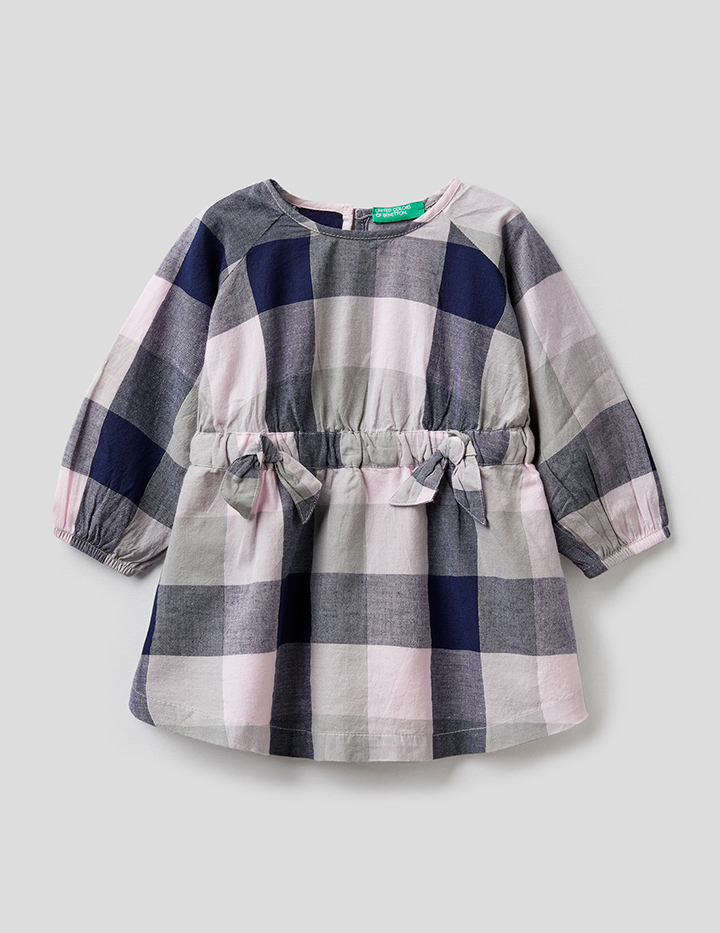 

Платье для девочек Benetton цв. синий; розовый р.98, 21A_4RPP5VGE0